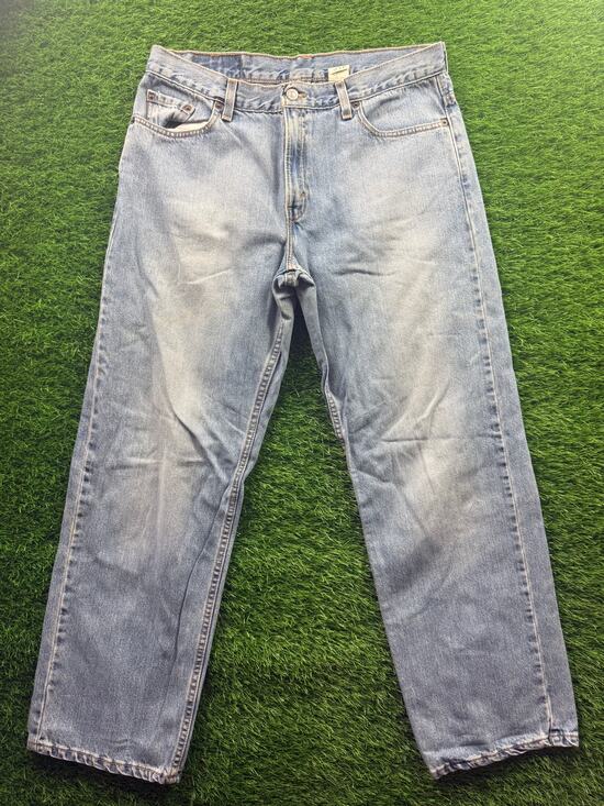 levis Denim - Vtg Levi’s 577 Lower Rise Loose Fit Jeans Women's 14 USA Light Wash 100% Cotton
